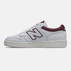 White/Burgundy BB480LV1 New Balance Shoes