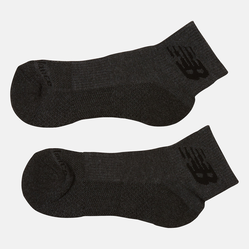 Grey Cooling Cushion Performance Quarter Socks 2 Pair New Balance Accessories