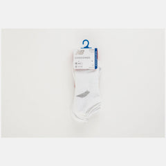 White Performance Cushion No Show Socks 3 Pack New Balance Accessories