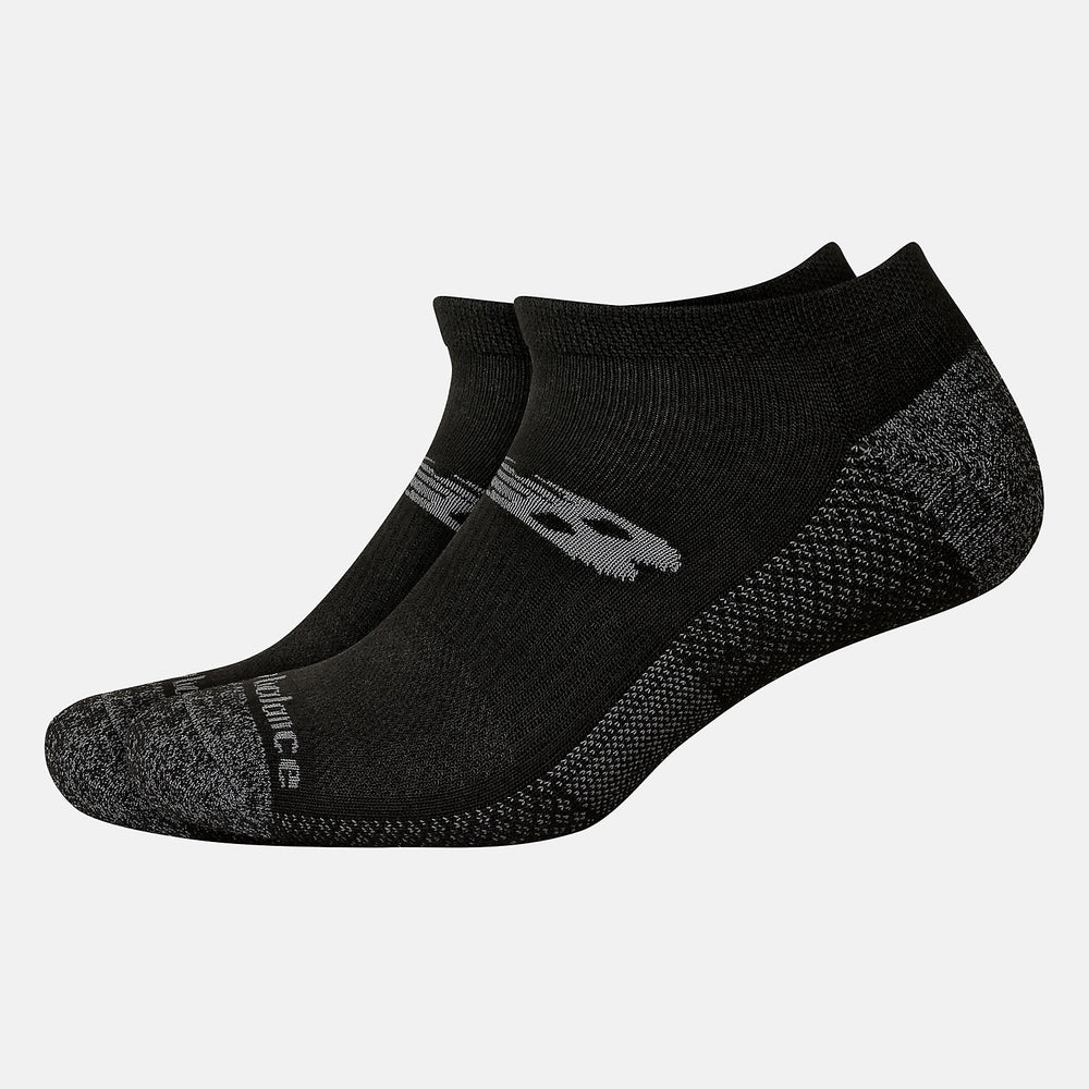 Black Cooling Cushion Performance Lowcut Socks 2 Pair New Balance Accessories