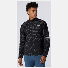 Black Reflective Accelerate Protect Jacket New Balance Clothing