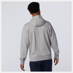 Athletic Grey NB Essentials Stacked Full Zip Hoodie New Balance Clothing