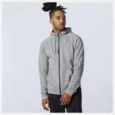 Athletic Grey Tenacity Fleece Full Zip Hoodie New Balance Clothing