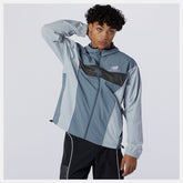 Grey NB Athletics Windbreaker New Balance Clothing