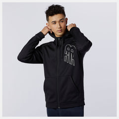 Black Tenacity Performance Fleece Full Zip New Balance Clothing