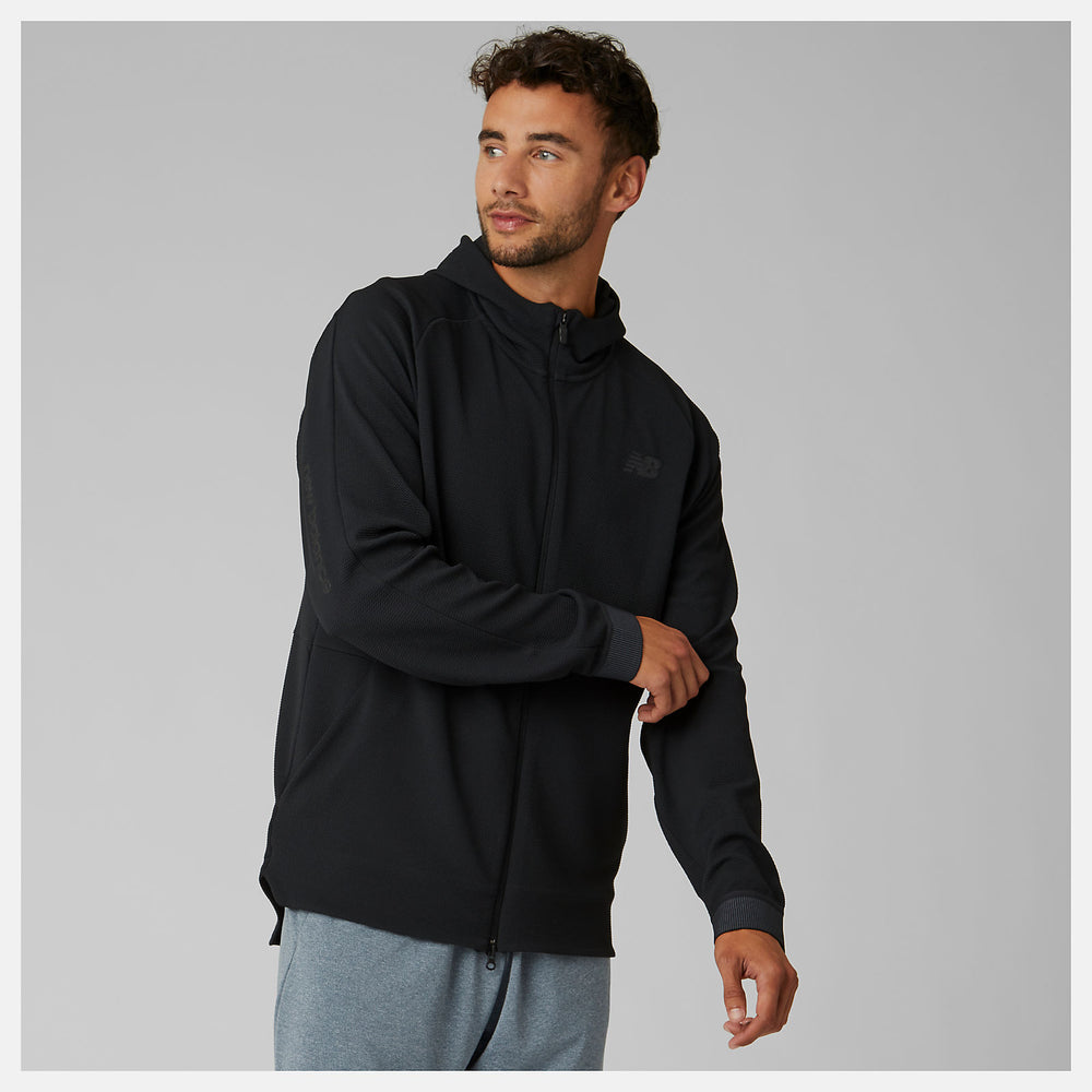 Black/White NB Basketball Finisher Full Zip New Balance Clothing