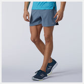 Ocean Grey Impact Run 5 Inch Short New Balance Clothing