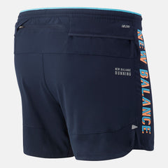 Eclipse Multi Printed Impact Run 5 Inch Short New Balance Clothing