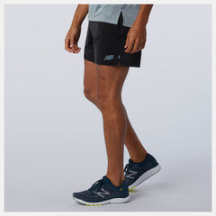 Black Q Speed Fuel 7 Inch Short New Balance Clothing