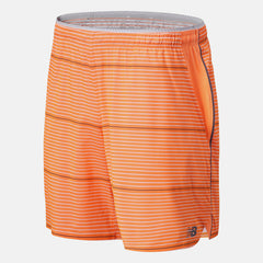 Orange Printed Tournament Short New Balance Clothing