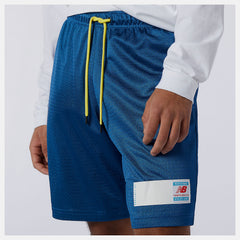 Captain Blue NB Essentials Mesh Short New Balance Clothing