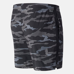 Black/Grey Printed Accelerate 7 In Short New Balance Clothing