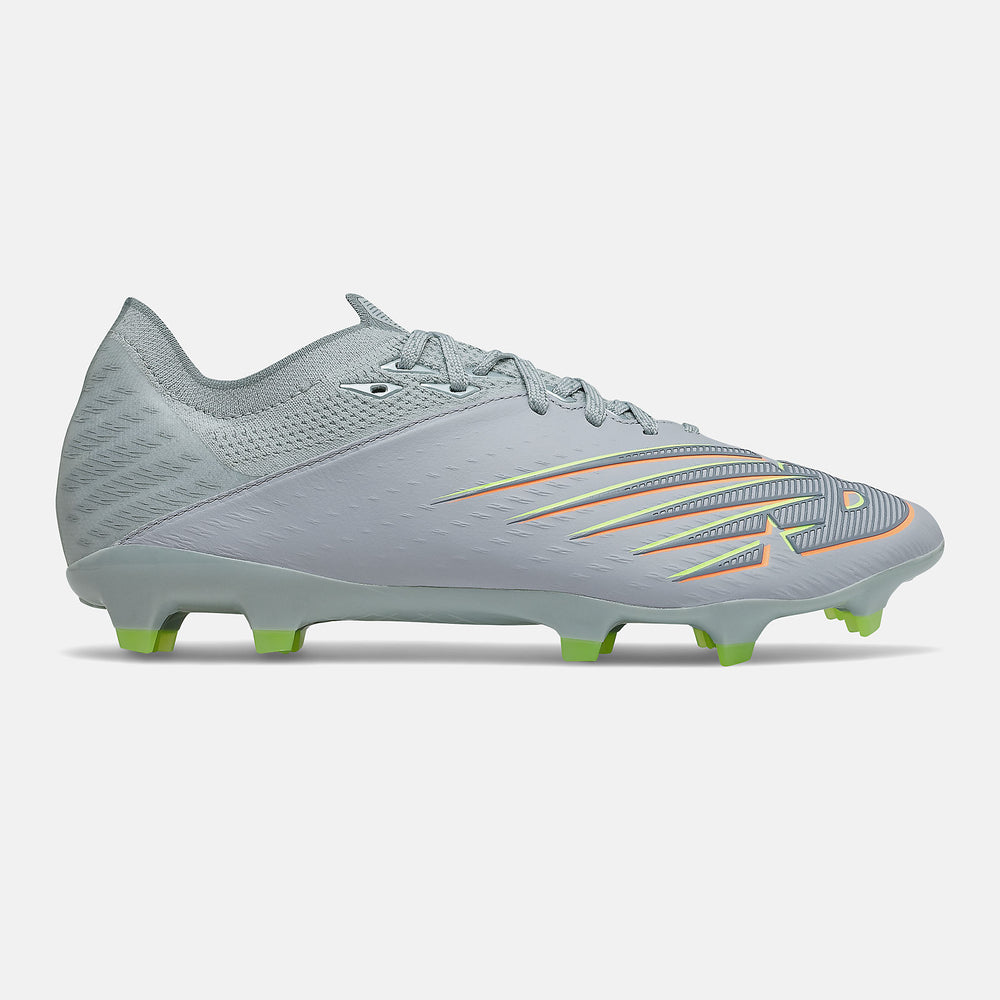 Light Cyclone/Bleached Lime Glo FURON V6+ Pro Leather FG New Balance Shoes