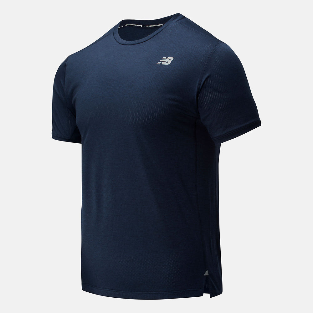 Eclipse Heather Impact Run Short Sleeve New Balance Clothing