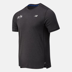 Black Heather RFL Impact Run Short Sleeve New Balance Clothing
