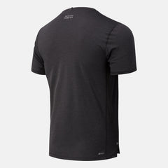 Black Heather RFL Impact Run Short Sleeve New Balance Clothing