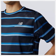 Helium Printed Impact Run Short Sleeve New Balance Clothing