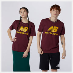 Garnet Essentials Stacked Logo Tee New Balance Clothing