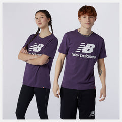 Prism Purple Essentials Stacked Logo Tee New Balance Clothing