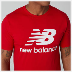 Team Red Essentials Stacked Logo Tee New Balance Clothing