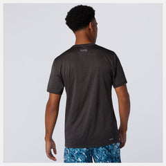 Black Heather NYC Marathon Impact Run Short Sleeve New Balance Clothing