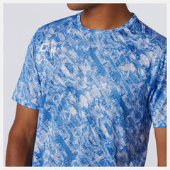 Faded Cobalt NYC Marathon Printed Impact Run Short Sleeve New Balance Clothing