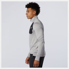 Athletic Grey NB Heat Grid Half Zip New Balance Clothing