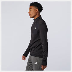 Black NB Heat Grid Half Zip New Balance Clothing