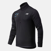 Black NYC Marathon Impact Run Grid Back Half Zip New Balance Clothing