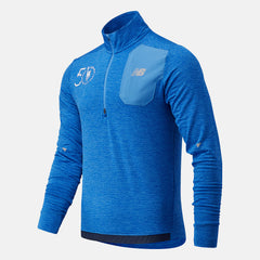 Faded Cobalt NYC Marathon Impact Run Grid Back Half Zip New Balance Clothing