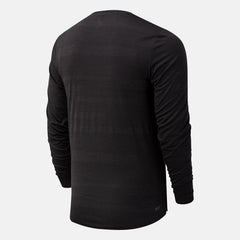 Black Heather NYC Marathon Q Speed Fuel Jacquard Long Sleeve New Balance Clothing