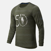 Oak Leaf Green NYC Marathon Q Speed Fuel Jacquard Long Sleeve New Balance Clothing