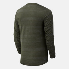 Oak Leaf Green NYC Marathon Q Speed Fuel Jacquard Long Sleeve New Balance Clothing