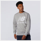 Athletic Grey NB Essentials Stacked Logo Crew New Balance Clothing