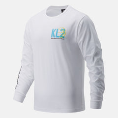 White KL2 Moreno Valley LS Tee New Balance Clothing