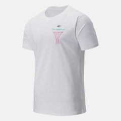 White Multi NB Swish Tee New Balance Clothing