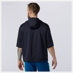 Eclipse Heather Tenacity Lightweight Knit Short Sleeve Hoodie New Balance Clothing