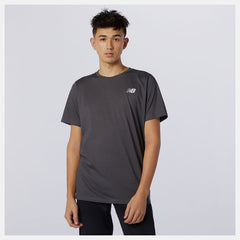 Black Heather Heathertech Tee New Balance Clothing