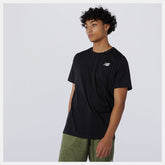 Black Heathertech Tee New Balance Clothing