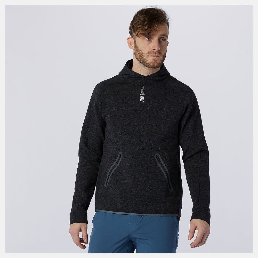 Black Heather Fortitech Fleece Pullover New Balance Clothing