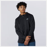 Black Heather Q Speed Fuel Hoodie New Balance Clothing
