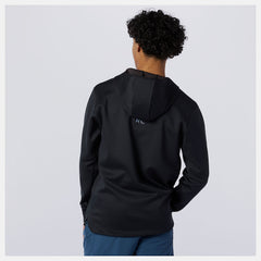 Black Heather Q Speed Fuel Hoodie New Balance Clothing
