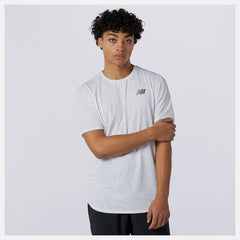 White Q Speed Fuel Short Sleeve New Balance Clothing