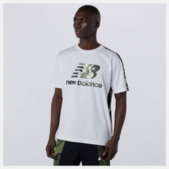 White Multi NB Essential Camo Tee New Balance Clothing