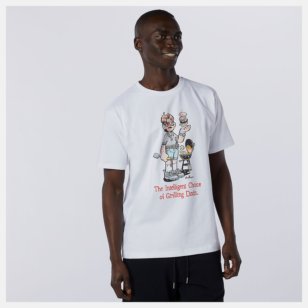 White NB Athletics Levitzo Dad Tee New Balance Clothing