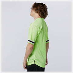Bleached Lime Glo NB Athletics Psy Varsity Mesh Tee New Balance Clothing