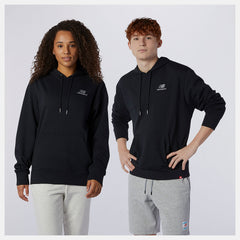 Black NB Essentials Embroidered Hoodie New Balance Clothing