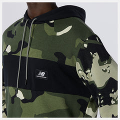 Black/Magnet NB Essentials Fleece Camo Hoodie New Balance Clothing