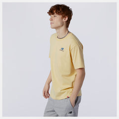 Yellow NB Essentials Embroidered Tee New Balance Clothing