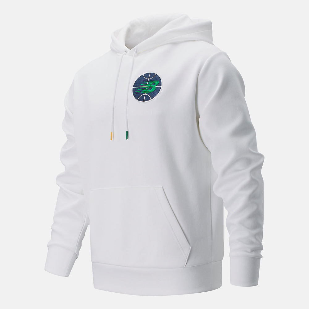 White NB Basketball Colorized Court Hoodie New Balance Clothing